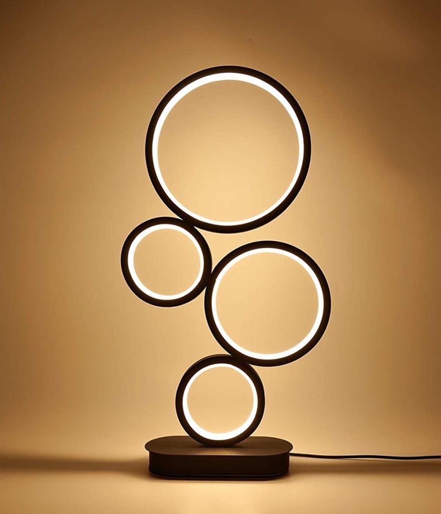 lampara de mesa led circular